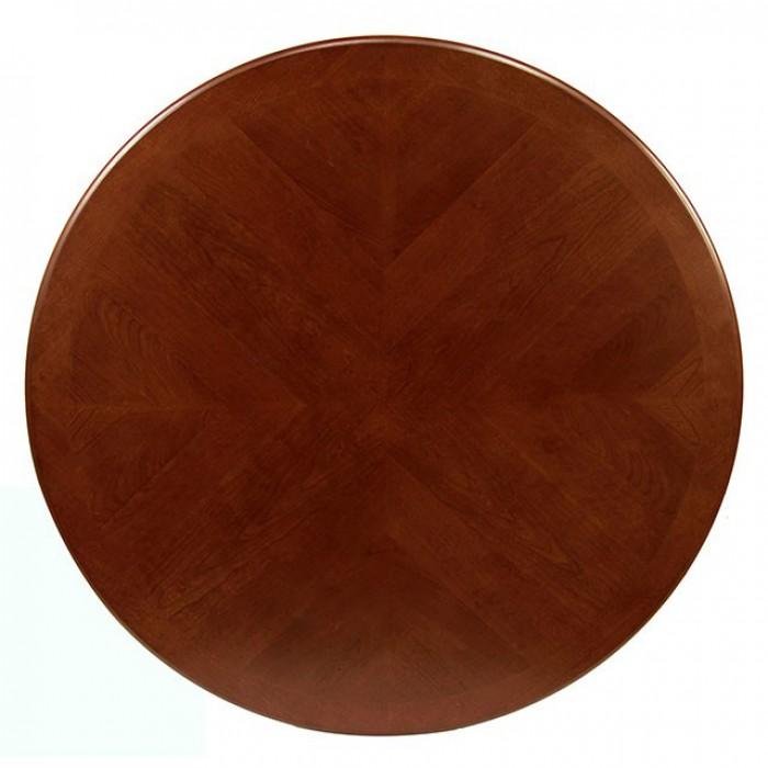 Furniture of America Round Sandy Point Dining Table with Pedestal Base CM3532T IMAGE 2