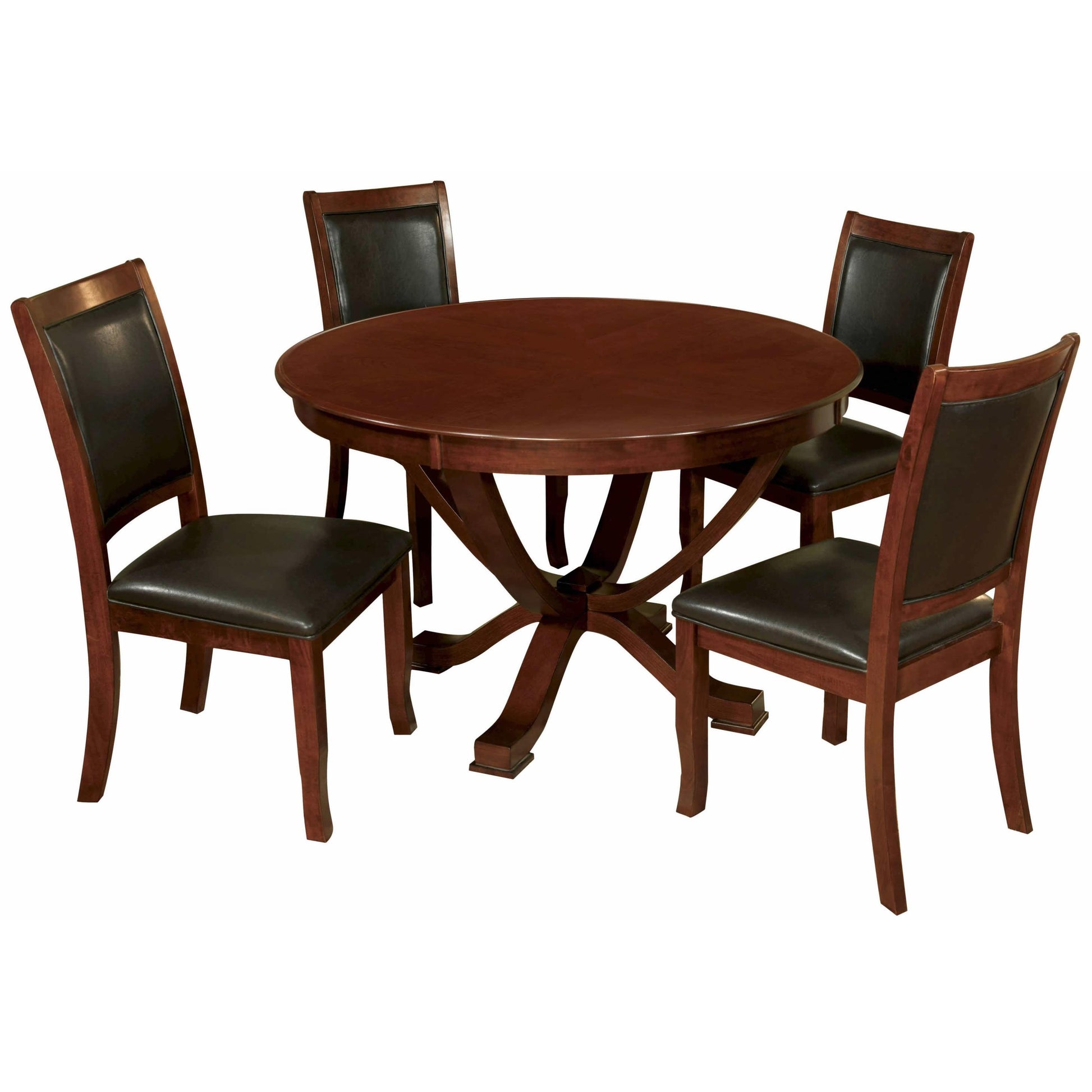  Furniture of America Round Sandy Point Dining Table with Pedestal Base CM3532T IMAGE 3