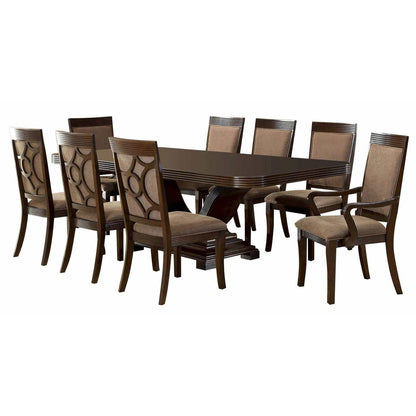  Furniture of America Woodmont Dining Table with Pedestal Base CM3663T-TABLE IMAGE 5