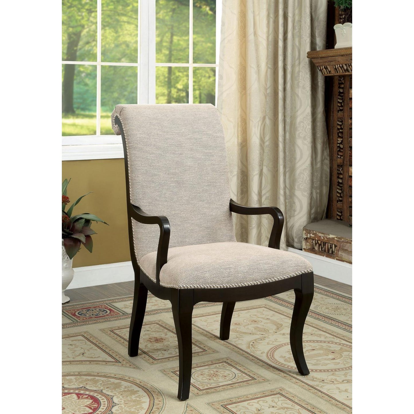  Furniture of America Ornette Arm Chair CM3353AC-2PK IMAGE 3