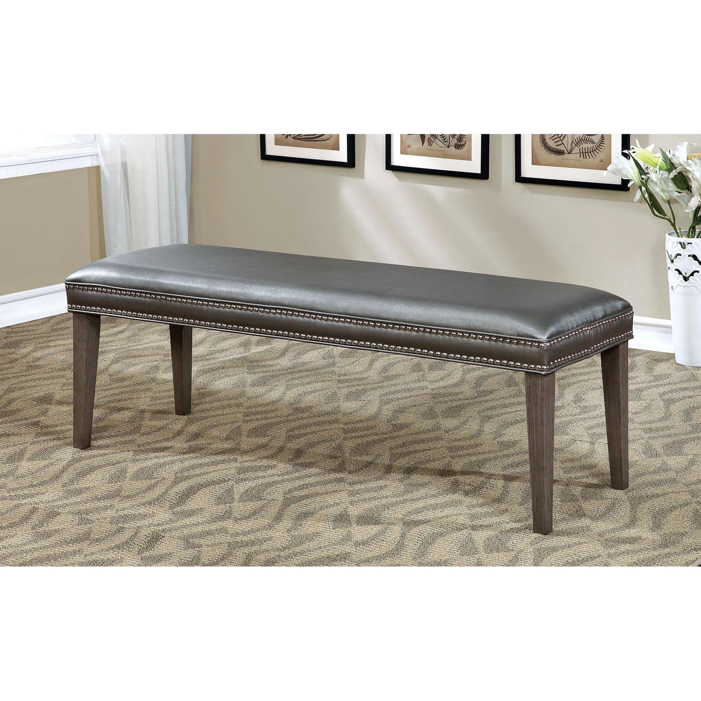  Furniture of America Sturgis Bench CM3352BN IMAGE 2