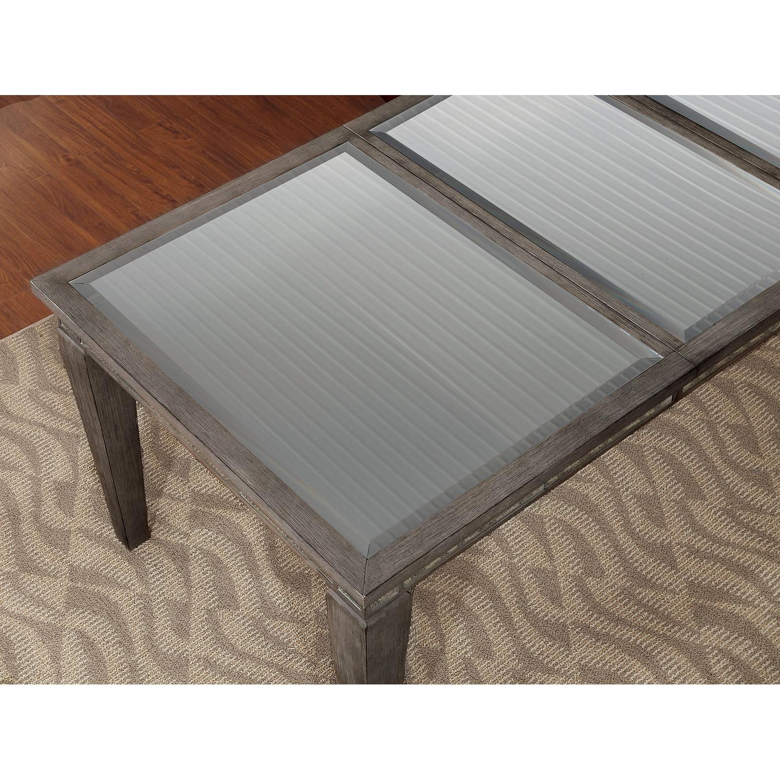  Furniture of America Sturgis Dining Table with Glass Top CM3352T IMAGE 2