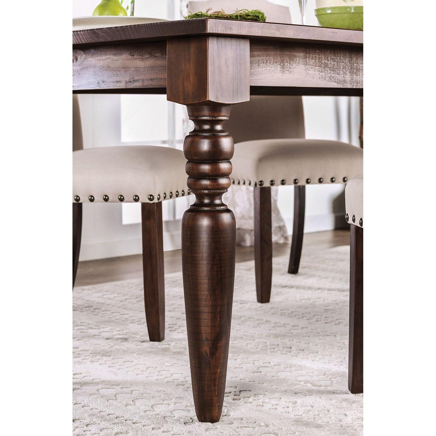  Furniture of America Anapolis Dining Table CM3440T-78-TABLE IMAGE 3