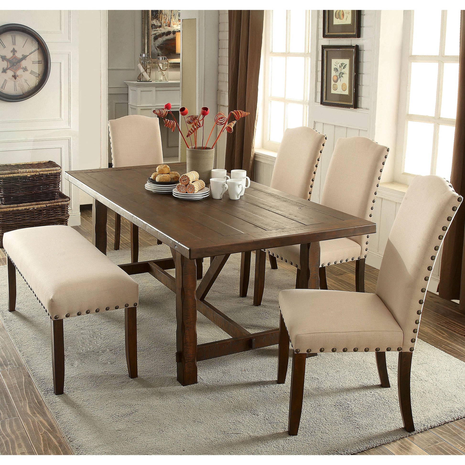  Furniture of America Brentford Bench CM3538BN IMAGE 3
