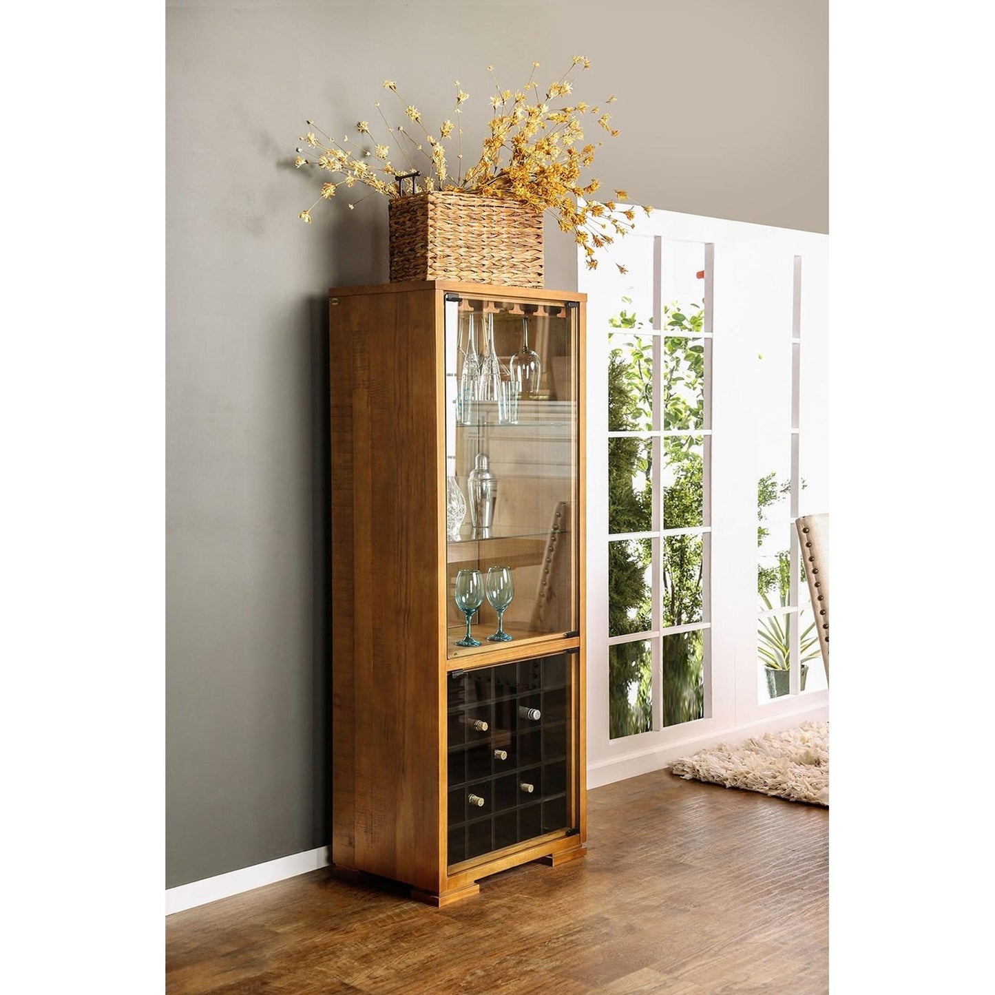  Furniture of America Accent Cabinets Wine Cabinets CM3441CN IMAGE 5
