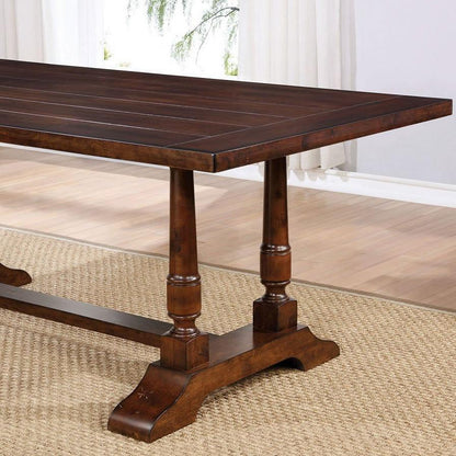  Furniture of America Griselda Dining Table with Trestle Base CM3136T IMAGE 2