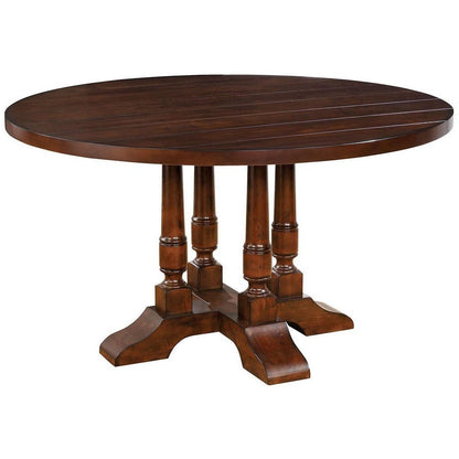  Furniture of America Round Griselda Dining Table with Pedestal Base CM3136RT IMAGE 1