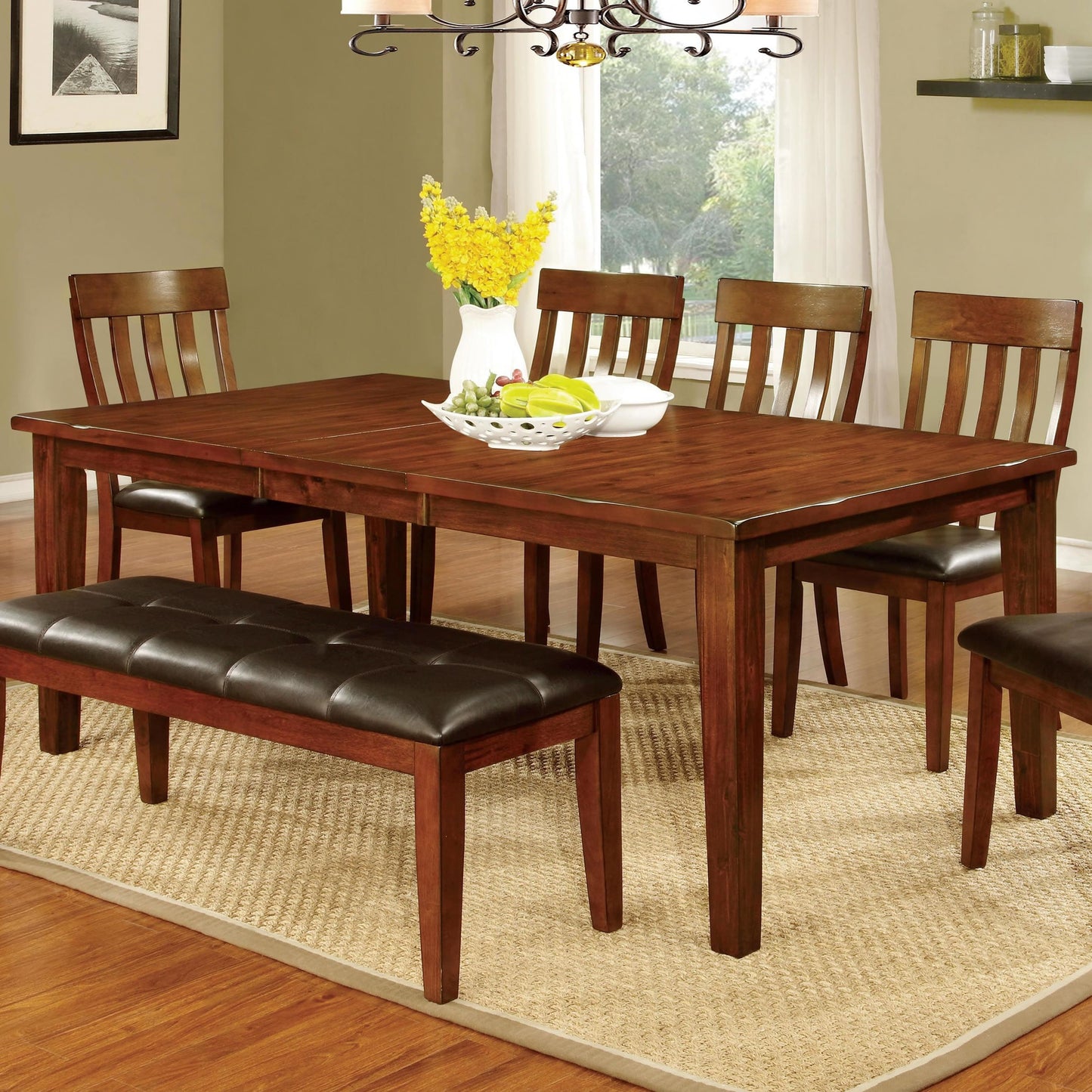  Furniture of America Foxville Dining Table CM3914T IMAGE 1