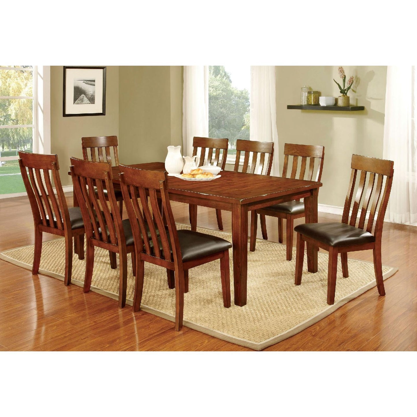  Furniture of America Foxville Dining Table CM3914T IMAGE 3