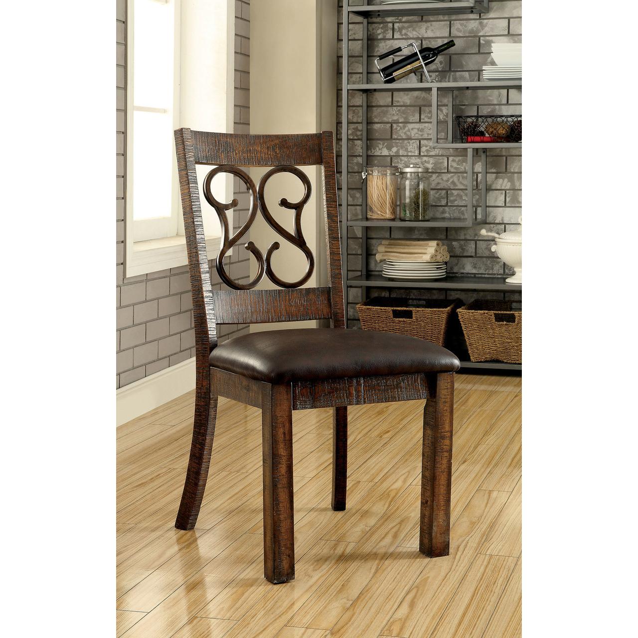  Furniture of America Paulina Dining Chair CM3465SC-2PK IMAGE 3