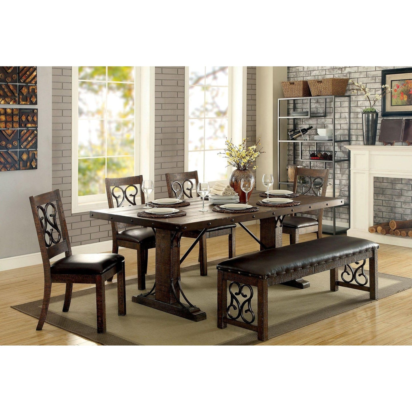  Furniture of America Paulina Dining Chair CM3465SC-2PK IMAGE 4