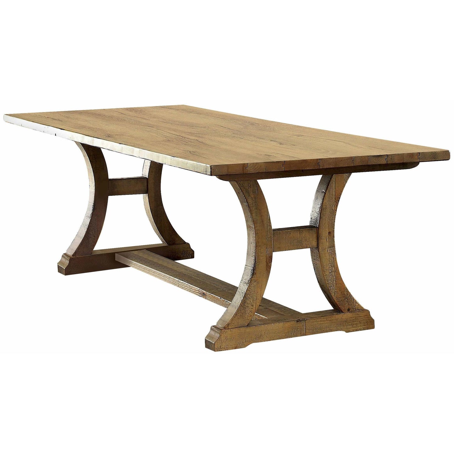  Furniture of America Gianna Dining Table with Trestle Base CM3829T-77-TABLE IMAGE 1