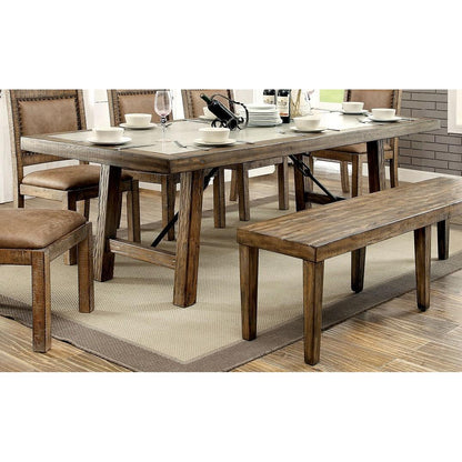  Furniture of America Colette Dining Table with Concrete Top & Pedestal Base CM3562T IMAGE 3