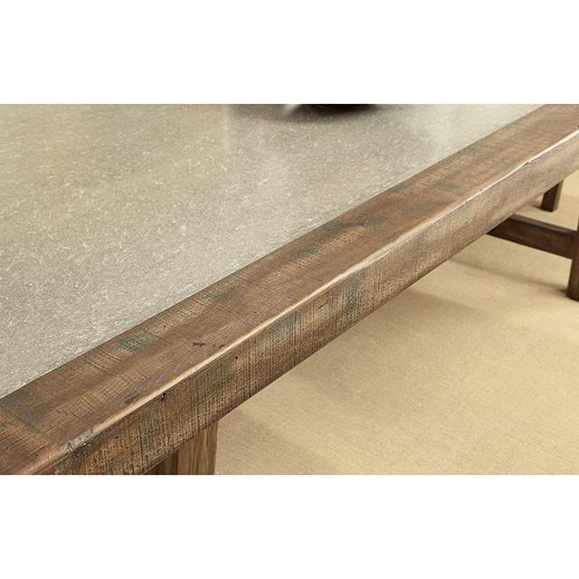  Furniture of America Colette Dining Table with Concrete Top & Pedestal Base CM3562T IMAGE 7