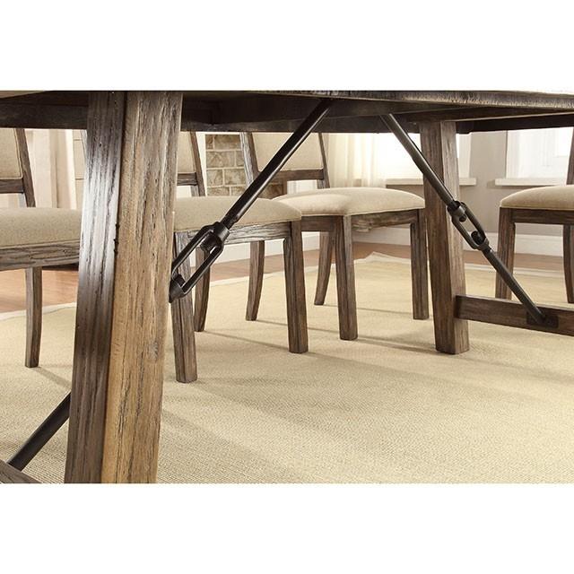  Furniture of America Colette Dining Table with Concrete Top & Pedestal Base CM3562T-78 IMAGE 6