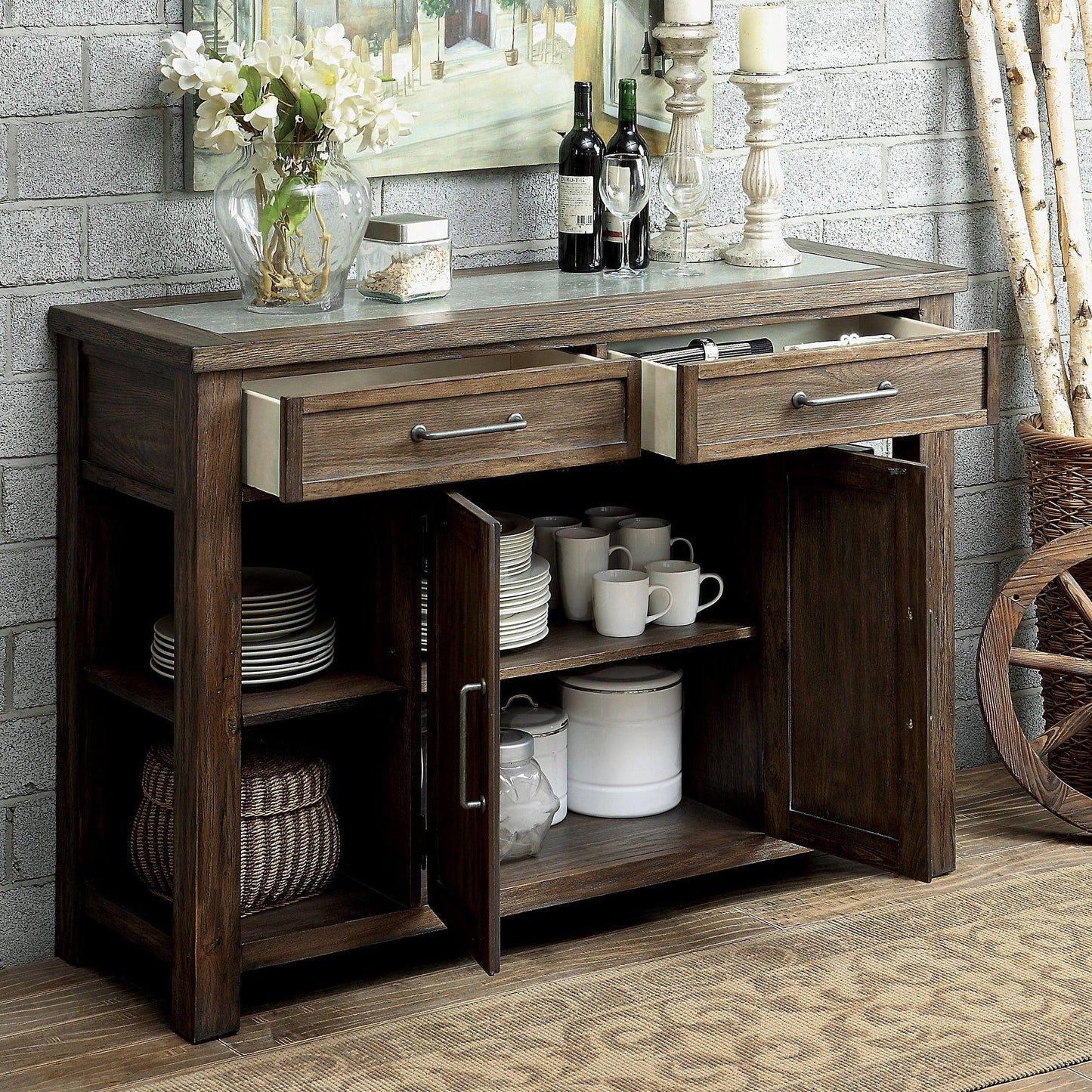  Furniture of America Colette Server CM3562SV IMAGE 2