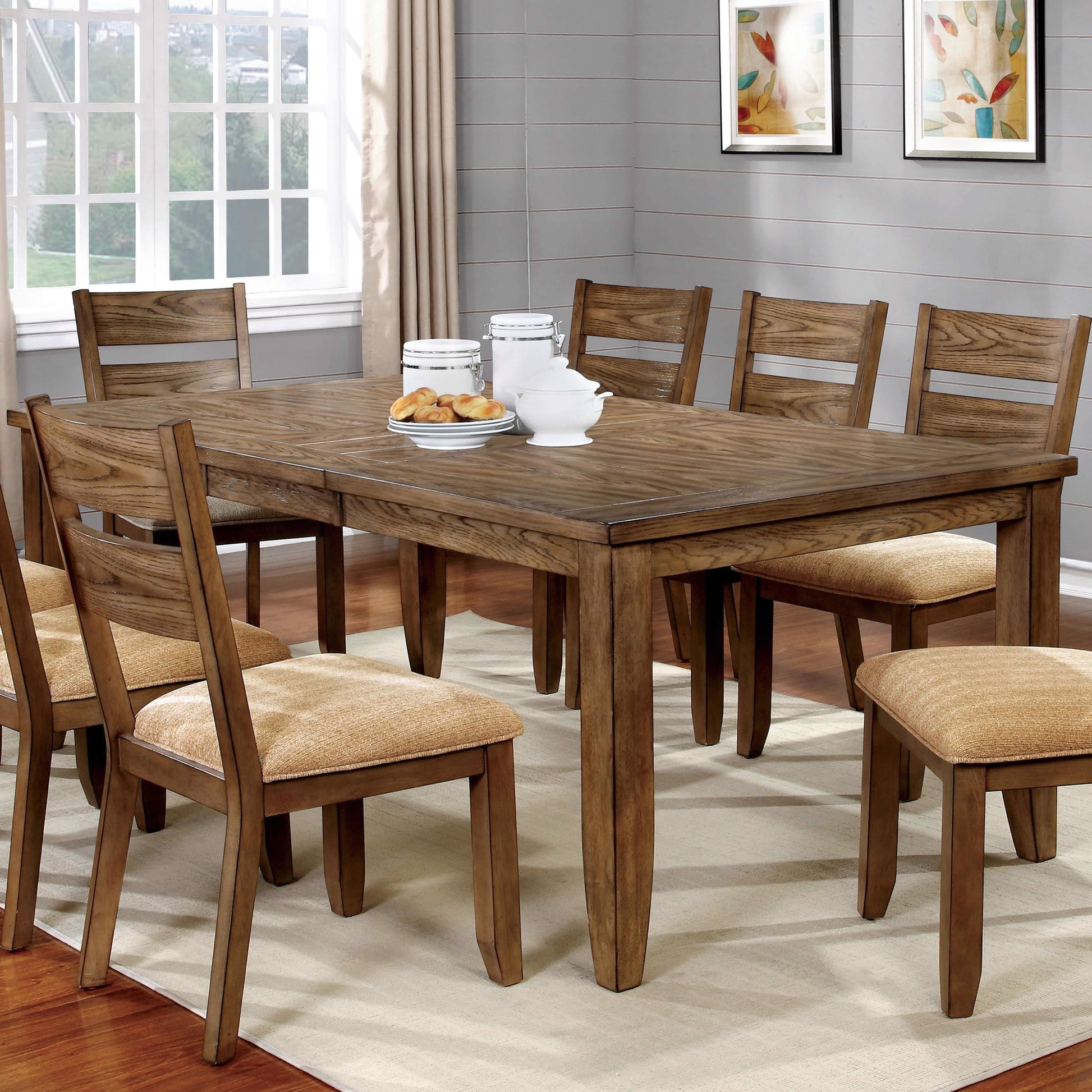  Furniture of America Ava Dining Table CM3287T IMAGE 2
