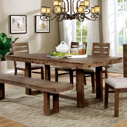  Furniture of America Lidgerwood Dining Table with Trestle Base CM3358T IMAGE 2