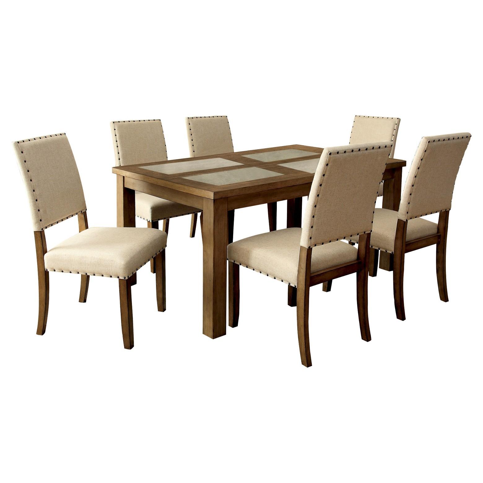 Furniture of America Melston I Dining Table with Stone Top CM3531T IMAGE 5