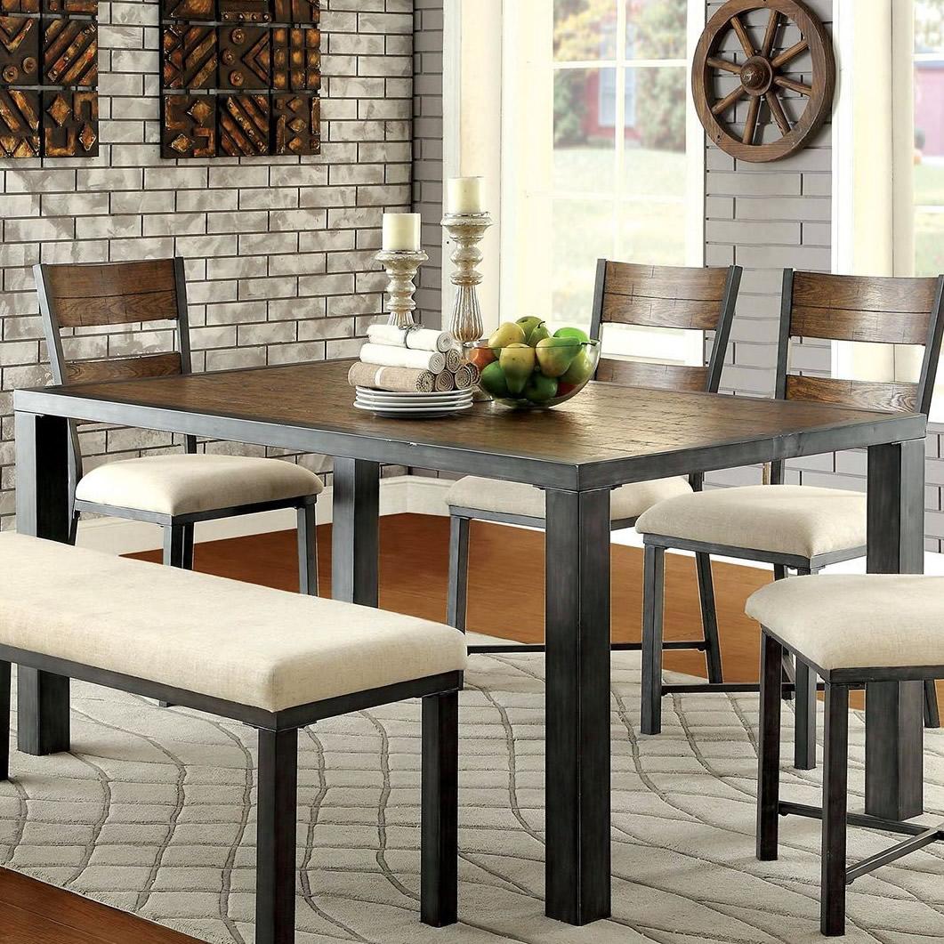 Furniture of America Jazlyn I Dining Table CM3686T-TABLE IMAGE 1