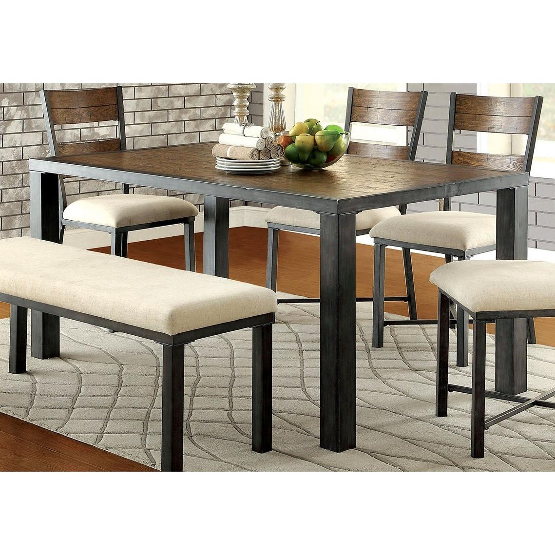  Furniture of America Jazlyn I Dining Table CM3686T-TABLE IMAGE 2