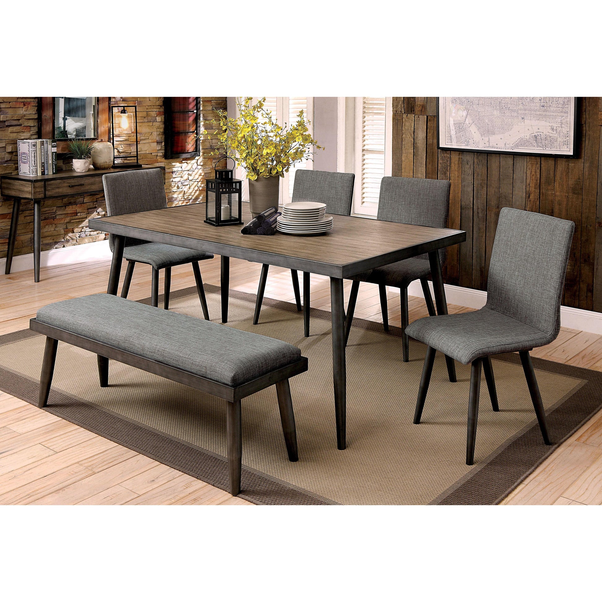 Furniture of America Vilhelm Bench CM3360BN IMAGE 4