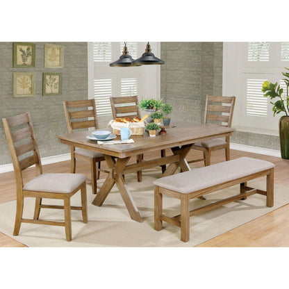  Furniture of America Xochil Dining Table with Trestle Base CM3171T IMAGE 4