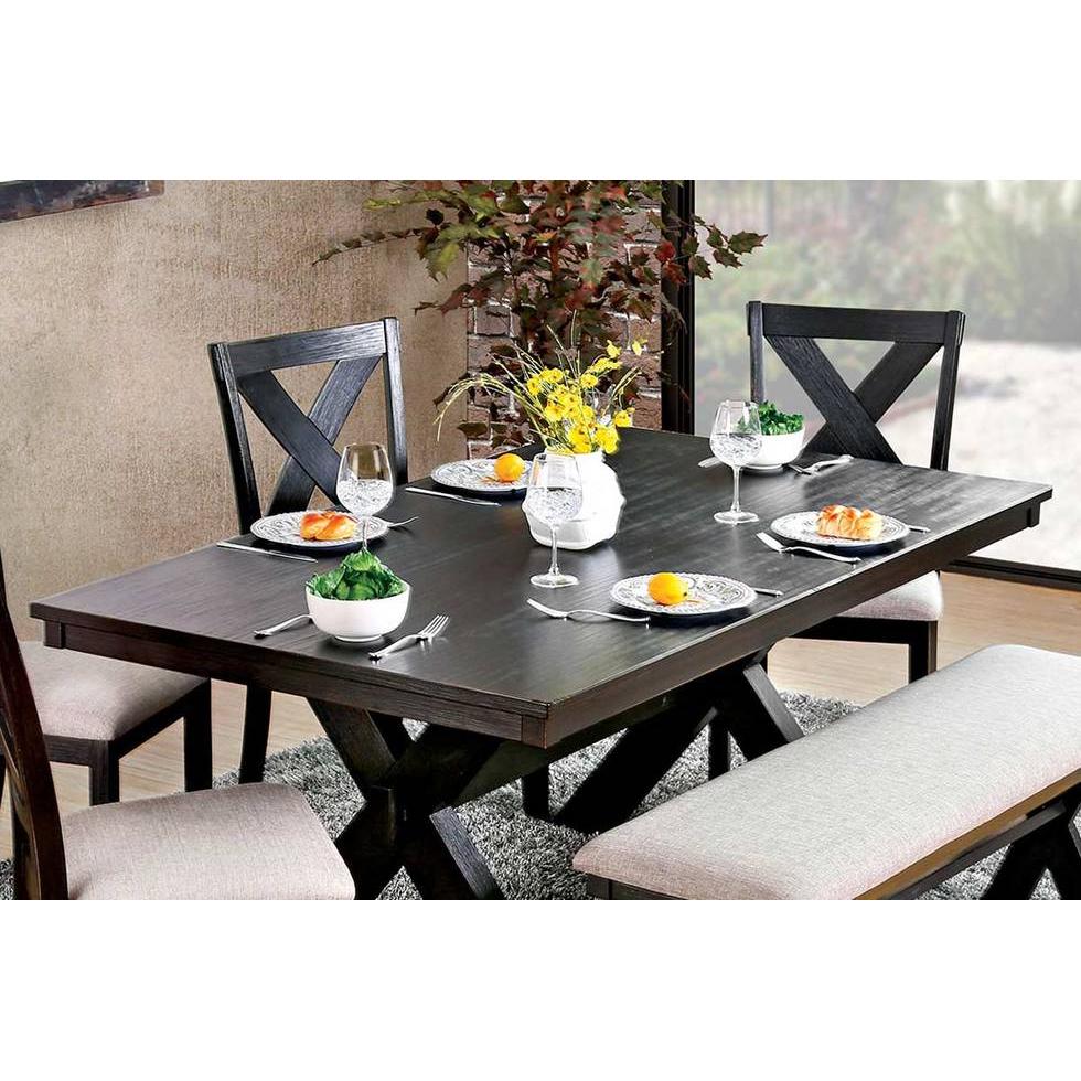 Furniture of America Xanthe Dining Table with Trestle Base CM3172T IMAGE 1