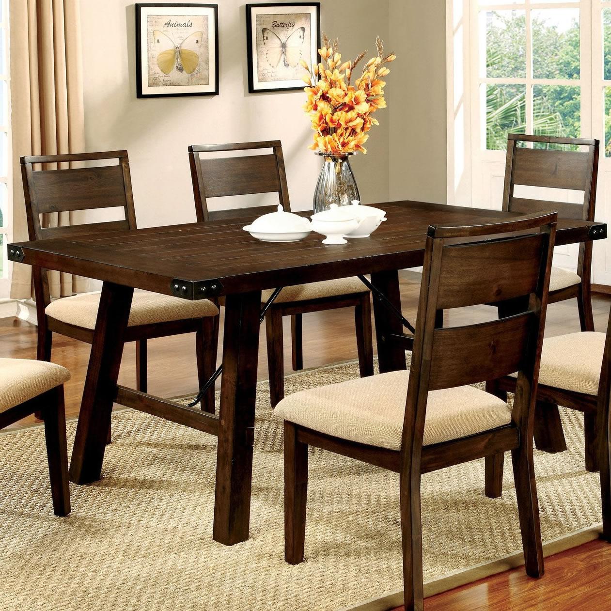  Furniture of America Dwayne I Dining Table CM3915T-TABLE IMAGE 2