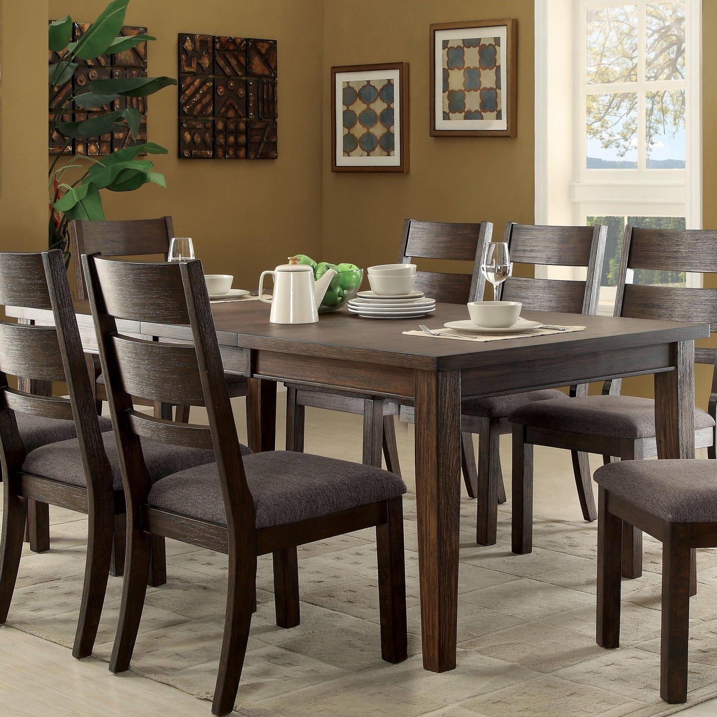  Furniture of America Isadora Dining Table CM3191T IMAGE 1