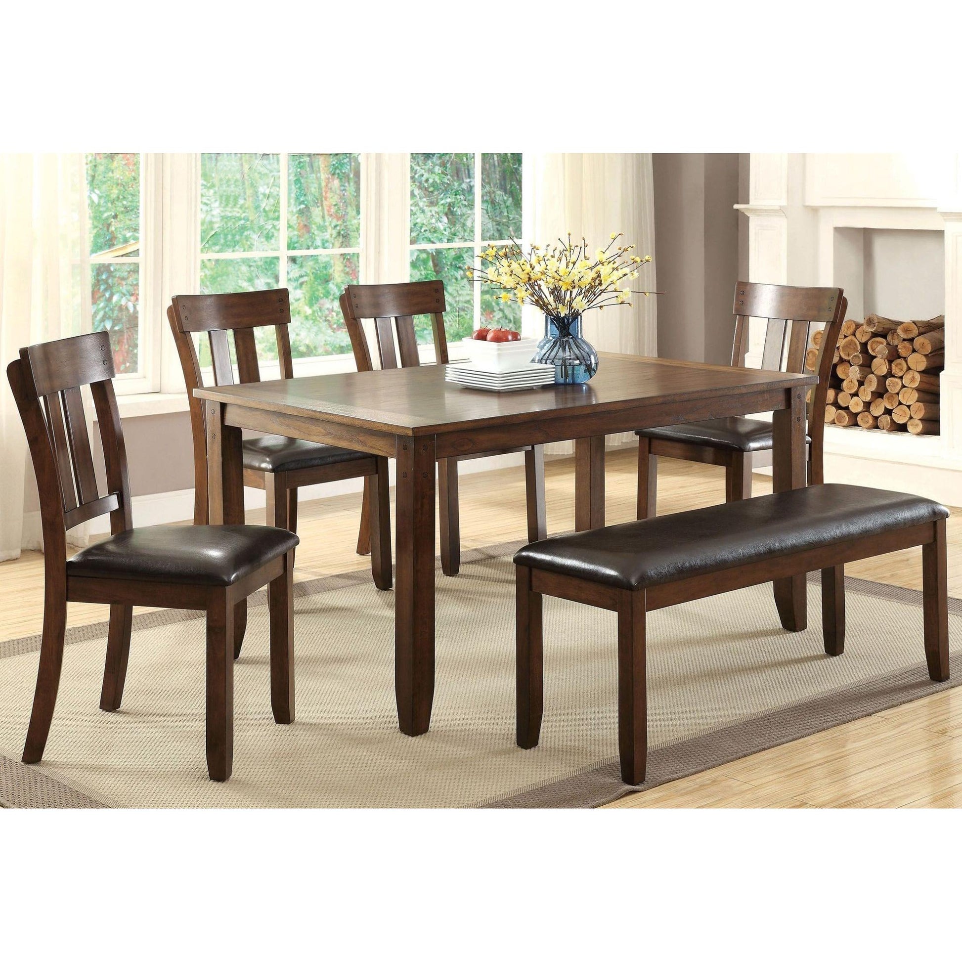  Furniture of America Brockton I Dining Table CM3355T IMAGE 6