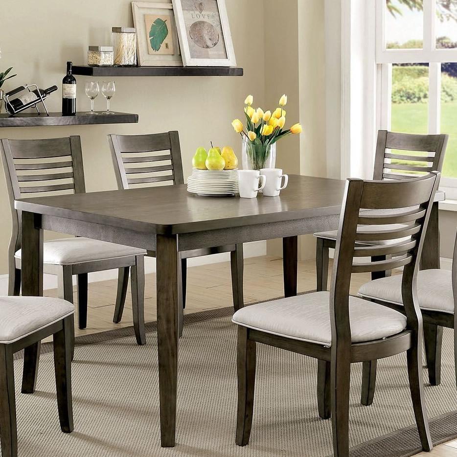  Furniture of America Dwight III Dining Table CM3988GY-T IMAGE 1