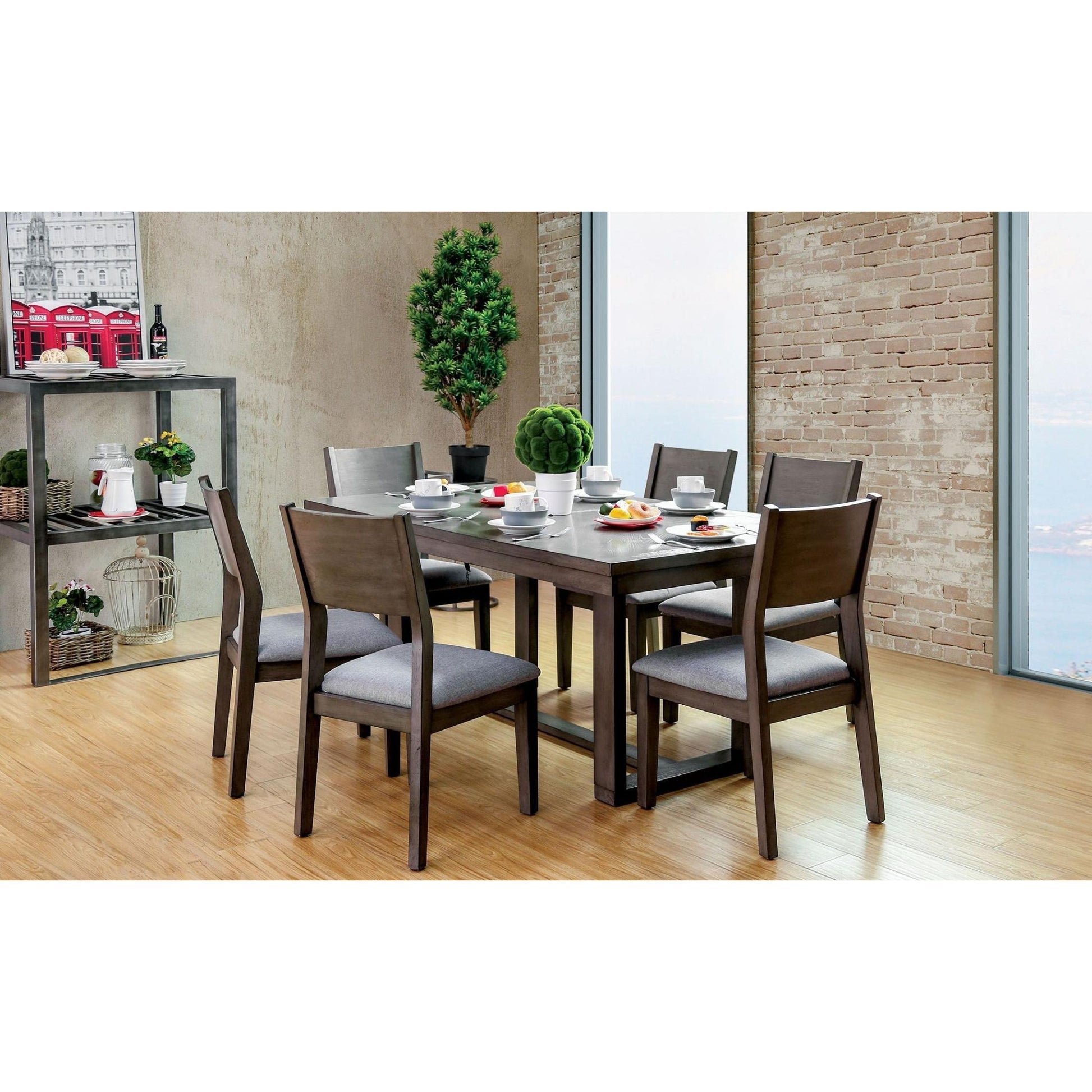  Furniture of America Anton I Dining Table with Trestle Base CM3986T IMAGE 5