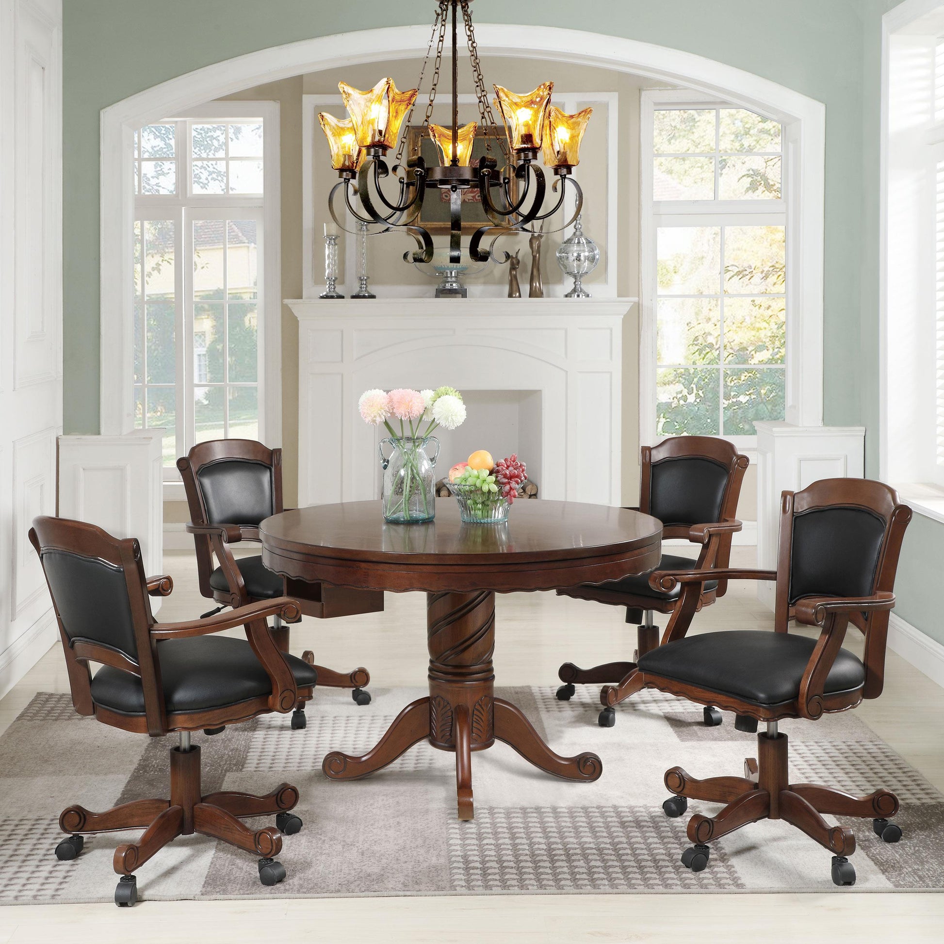 Coaster Furniture Turk 100872 Upholstered Swivel Dining and Game Chair - Tobacco IMAGE 10