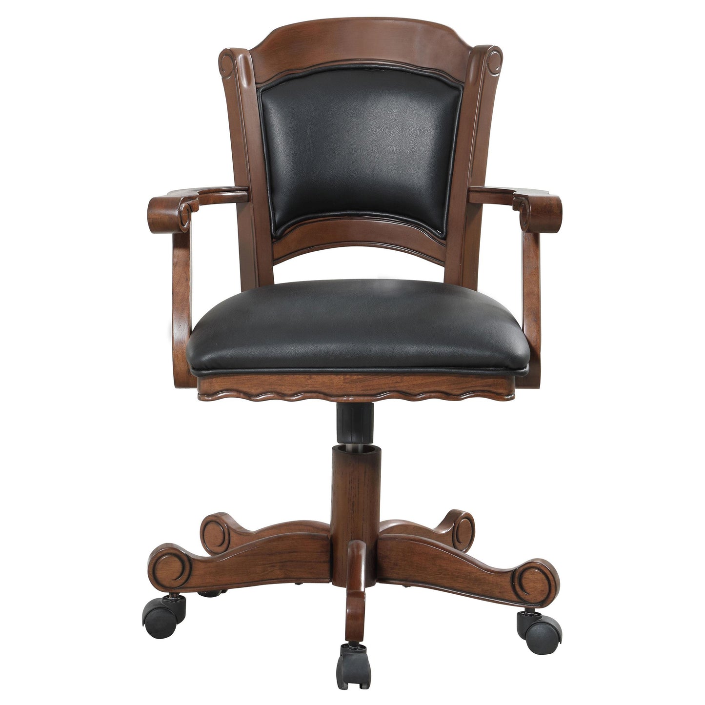 Coaster Furniture Turk 100872 Upholstered Swivel Dining and Game Chair - Tobacco IMAGE 2