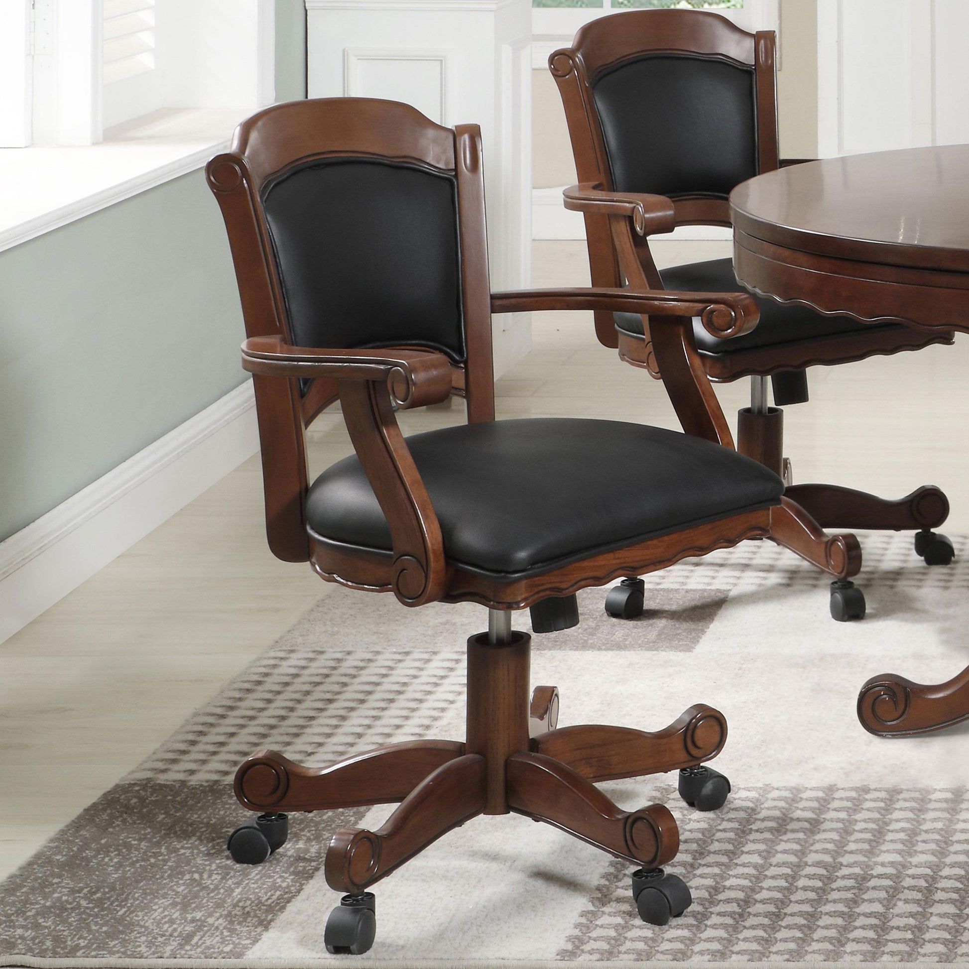 Coaster Furniture Turk 100872 Upholstered Swivel Dining and Game Chair - Tobacco IMAGE 9