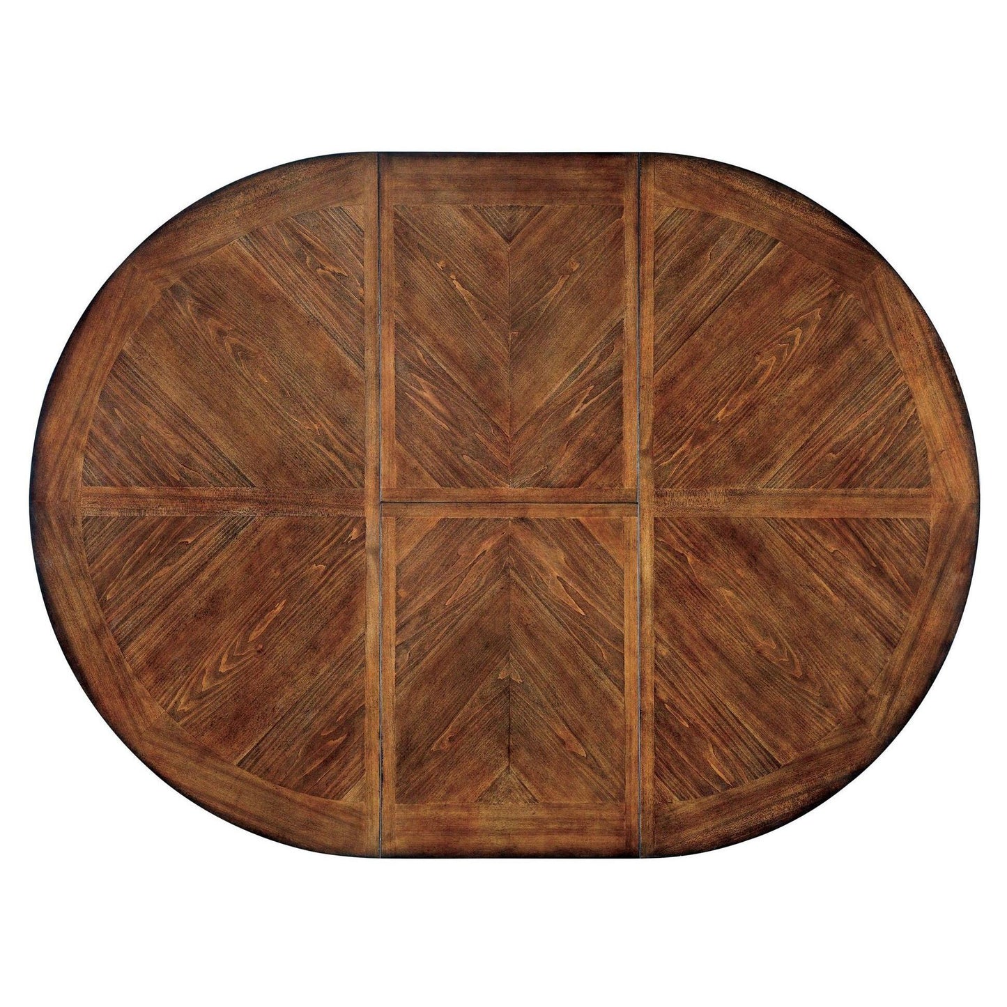  Furniture of America Oval Harrisburg Dining Table with Pedestal Base CM3216OT-TABLE IMAGE 4