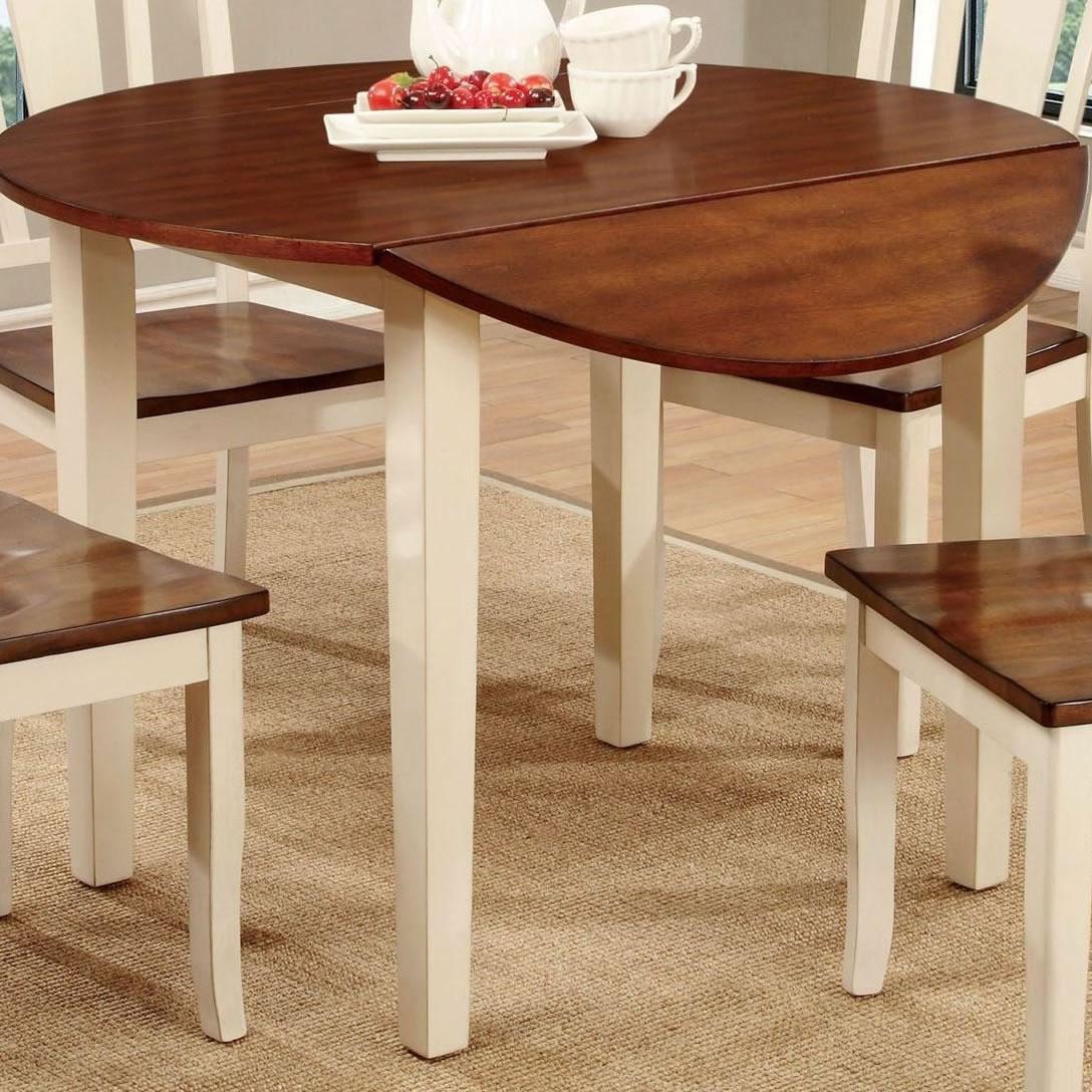  Furniture of America Round Dover II Dining Table CM3326WC-RT IMAGE 2
