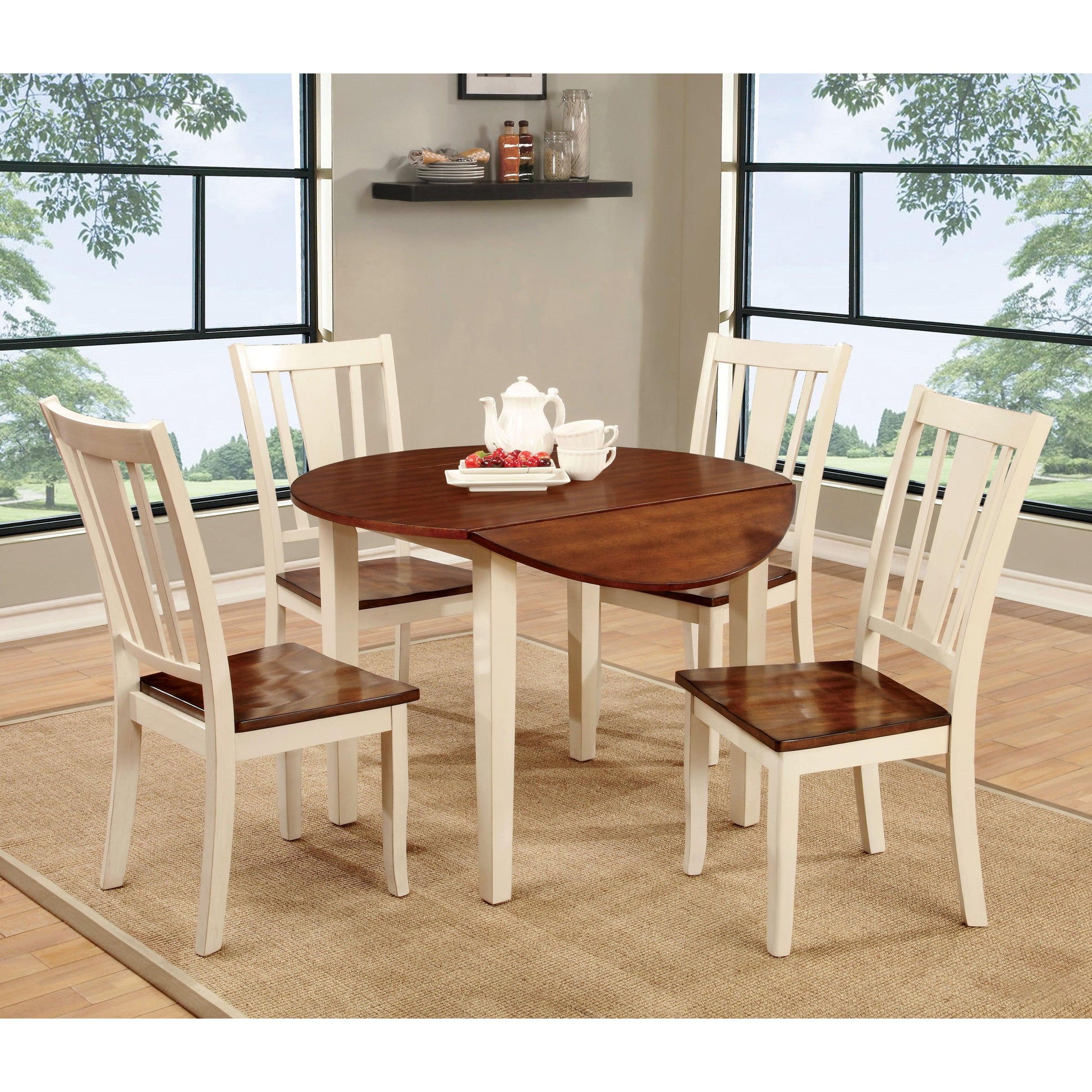  Furniture of America Round Dover II Dining Table CM3326WC-RT IMAGE 5