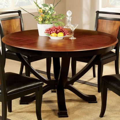  Furniture of America Round Salida I Dining Table with Pedestal Base CM3034RT IMAGE 1