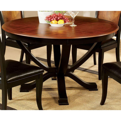  Furniture of America Round Salida I Dining Table with Pedestal Base CM3034RT IMAGE 2