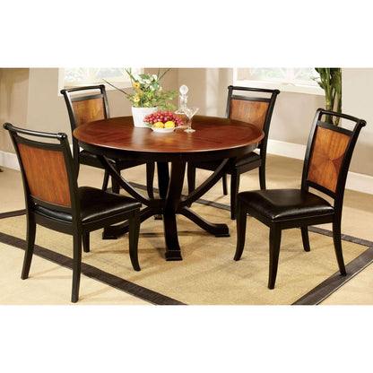  Furniture of America Round Salida I Dining Table with Pedestal Base CM3034RT IMAGE 4