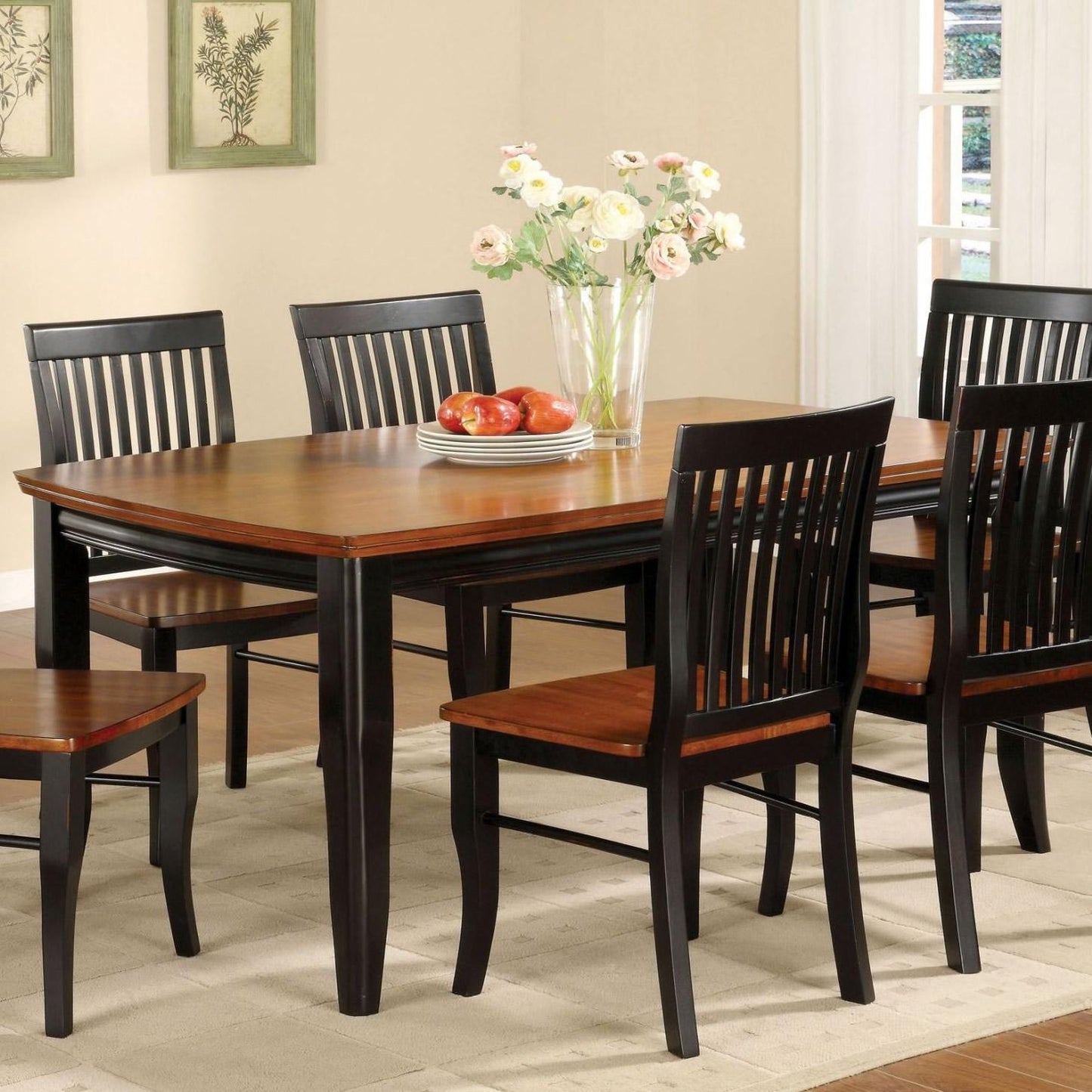  Furniture of America Earlham Dining Table CM3101T IMAGE 1
