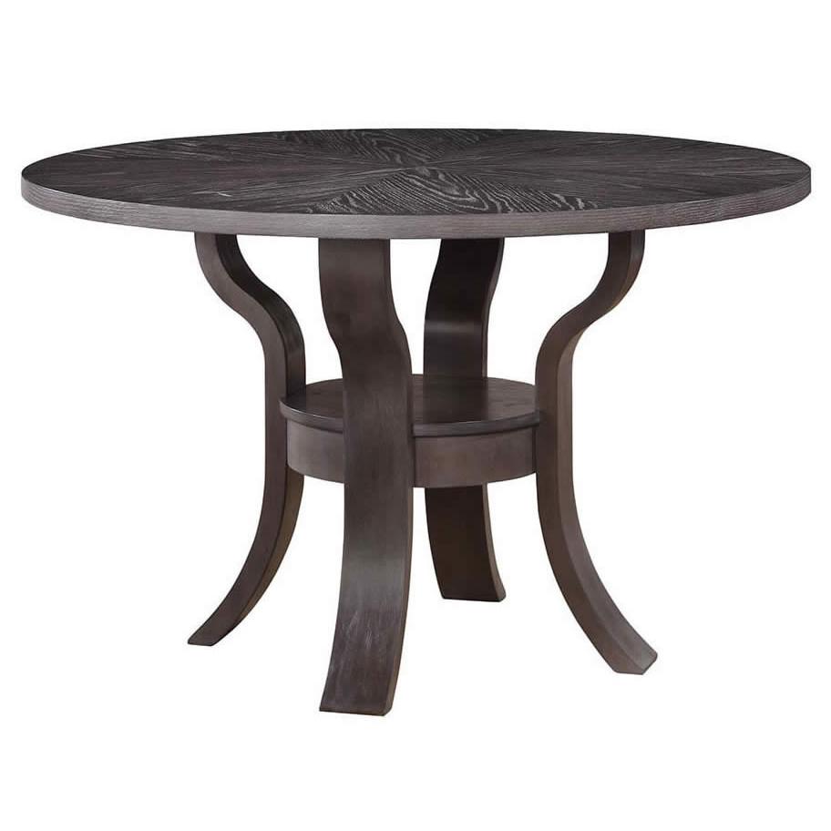  Furniture of America Round Gisela Dining Table with Pedestal Base CM3518RT IMAGE 1