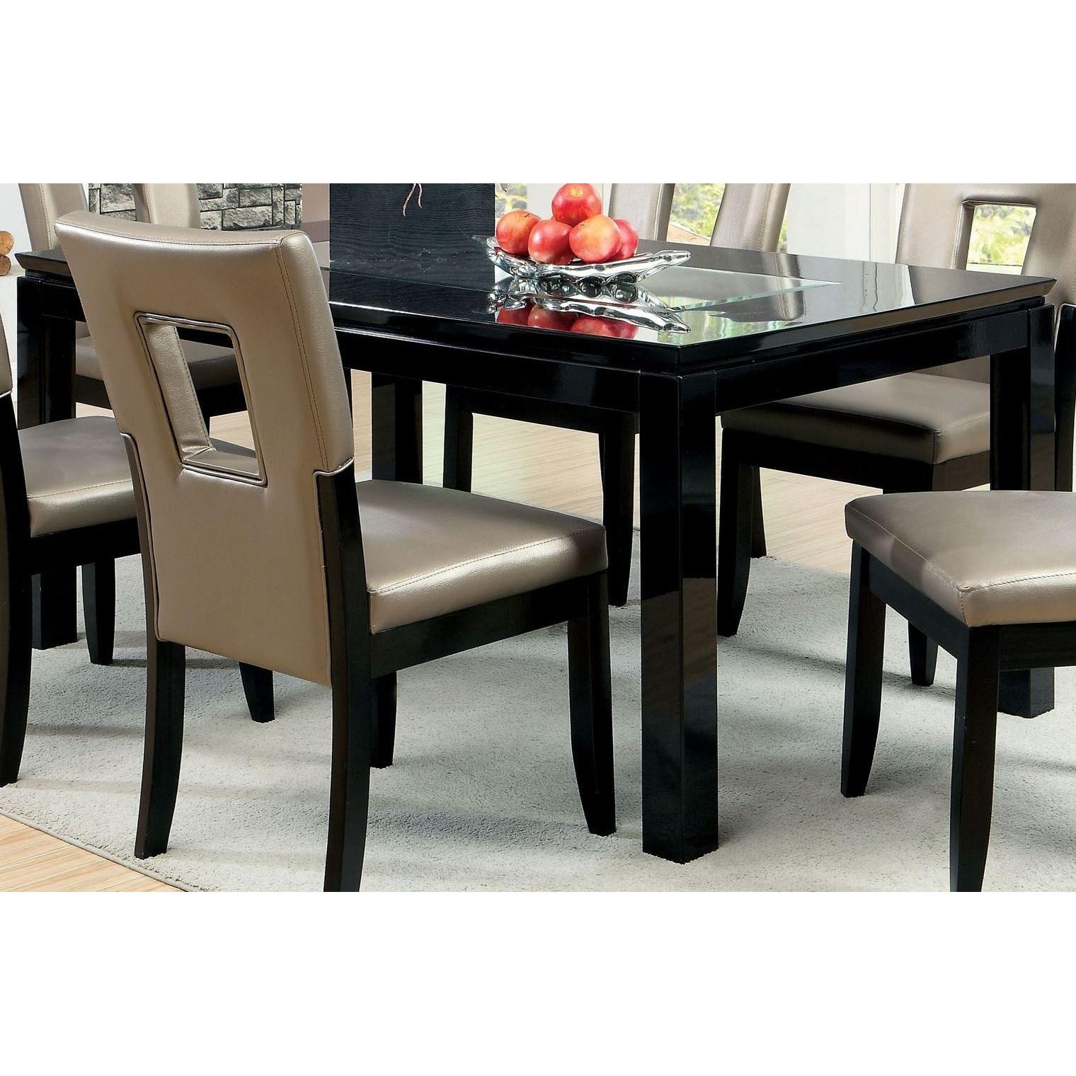  Furniture of America Evant I Dining Table with Mirror Top CM3320T IMAGE 2