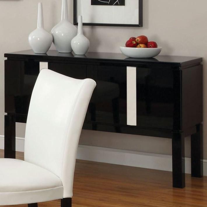  Furniture of America Lamia I Server CM3176BK-SV IMAGE 1