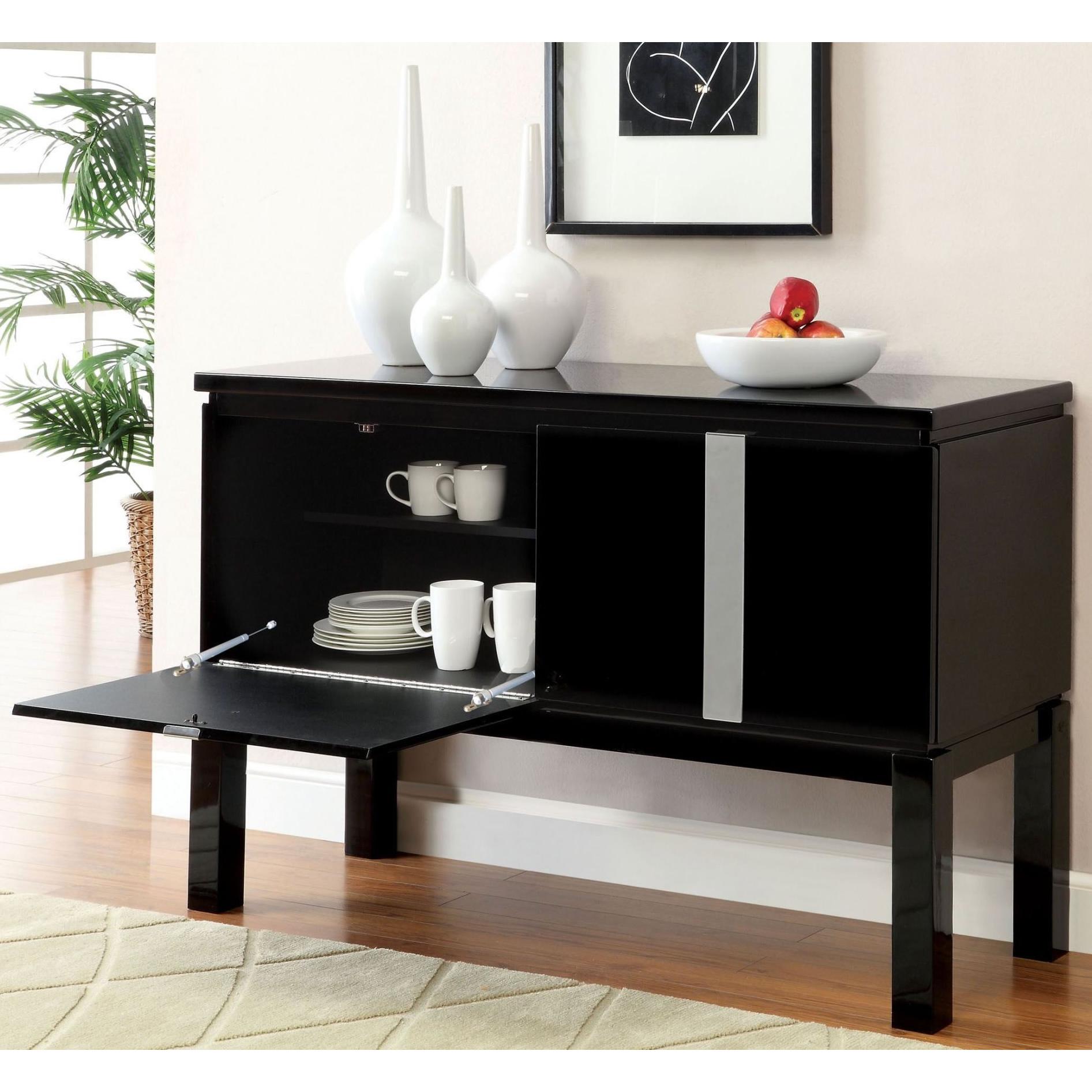  Furniture of America Lamia I Server CM3176BK-SV IMAGE 2
