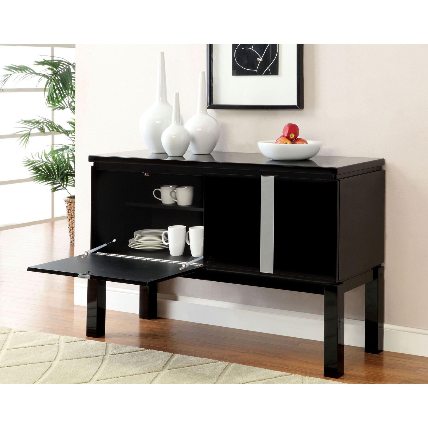  Furniture of America Lamia I Server CM3176BK-SV IMAGE 3