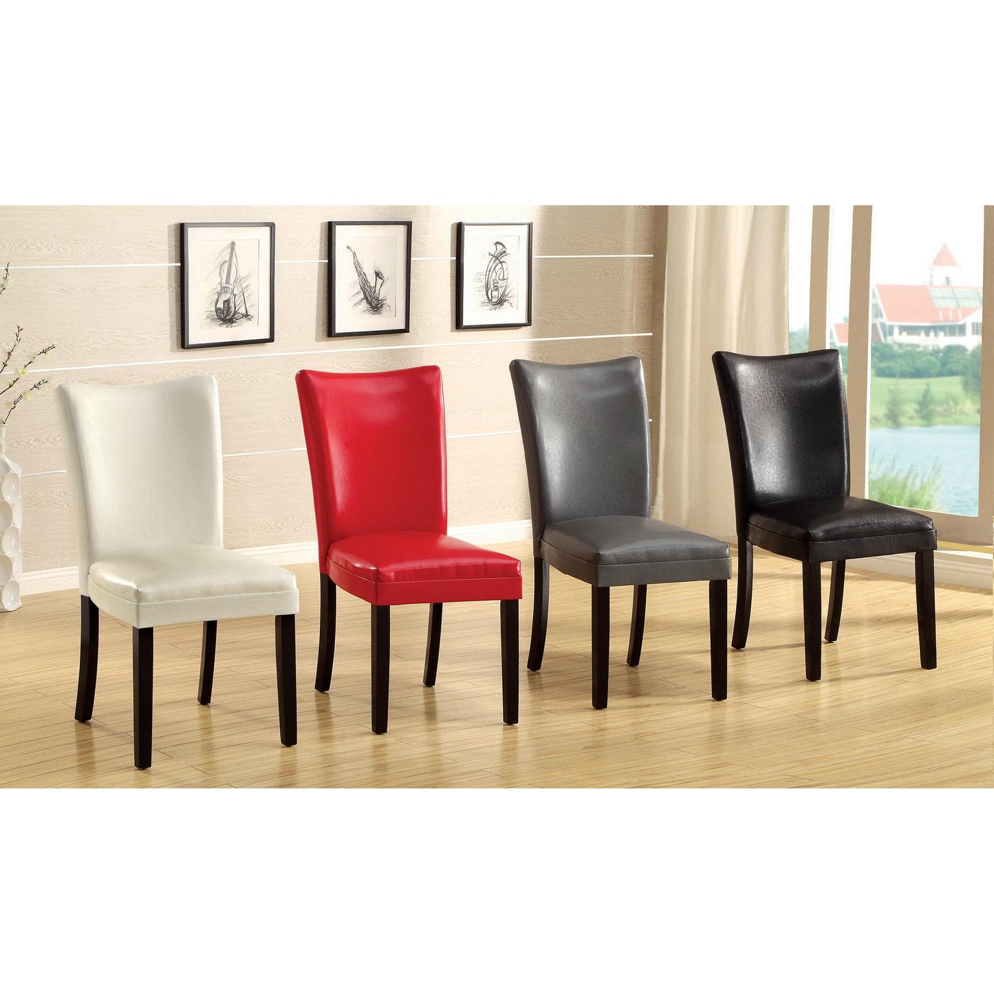  Furniture of America Belliz Dining Chair CM3176WH-SC-2PK IMAGE 5