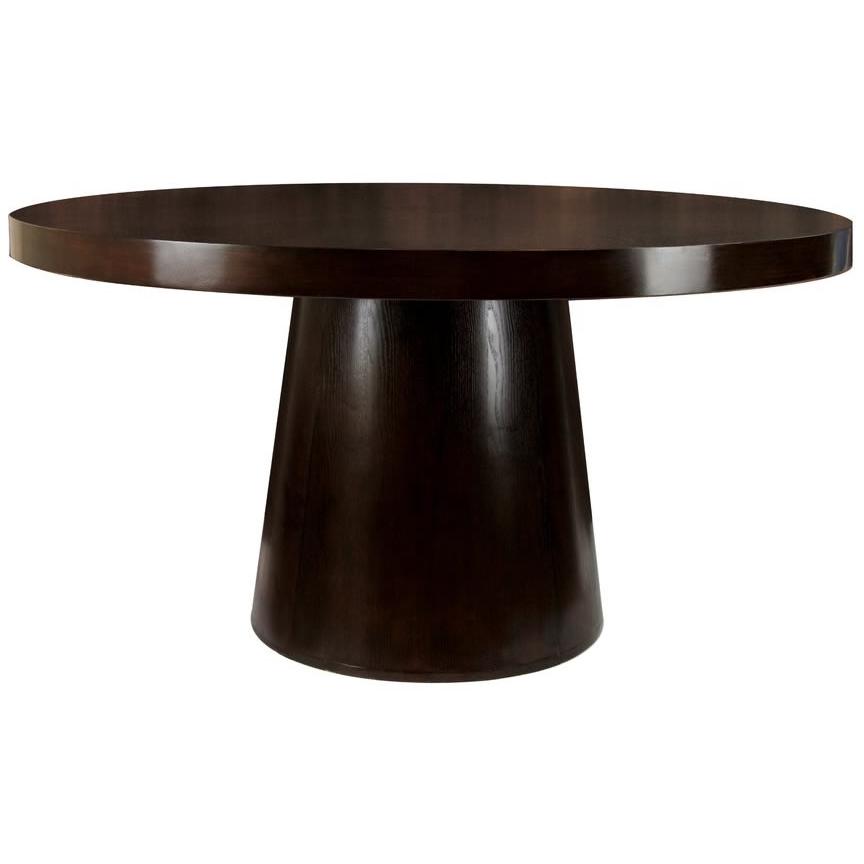  Furniture of America Round Havana Dining Table with Pedestal Base CM3849T-TABLE IMAGE 1